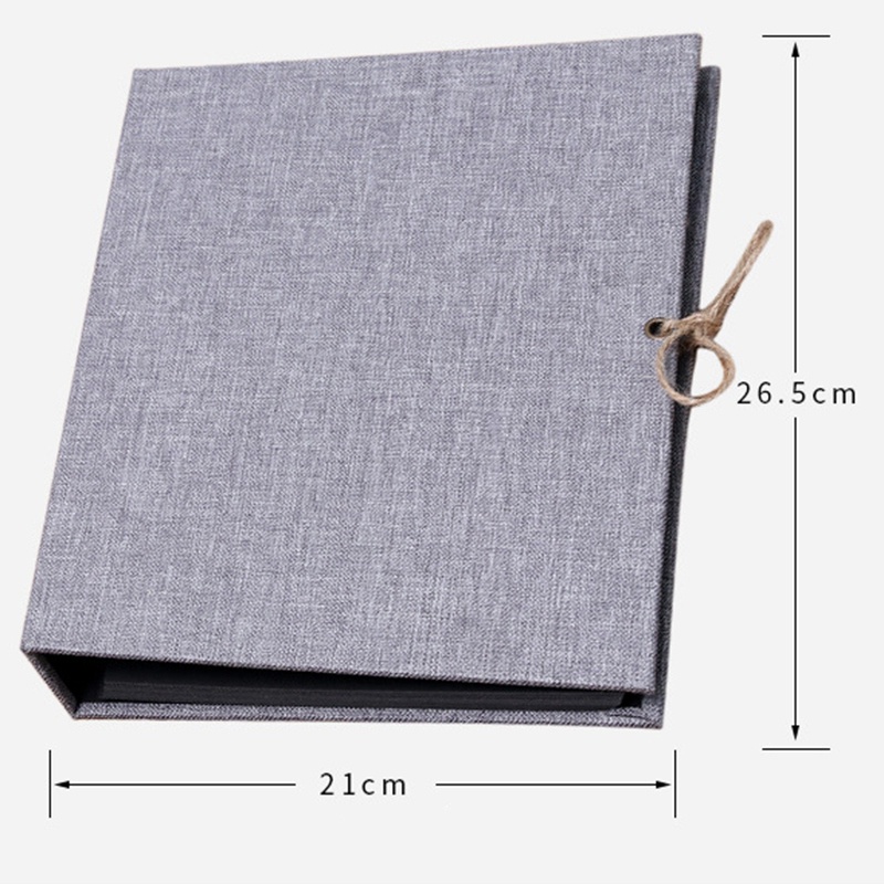 Album Ảnh Bìa Lanh Màu Xám Đen Phong Cách Vintage Thích Hợp Làm Quà Tặng Đám Cưới Cho Nam Và Nữ