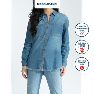 Áo sơ mi jeans nữ dài tay messijeans sjw-675