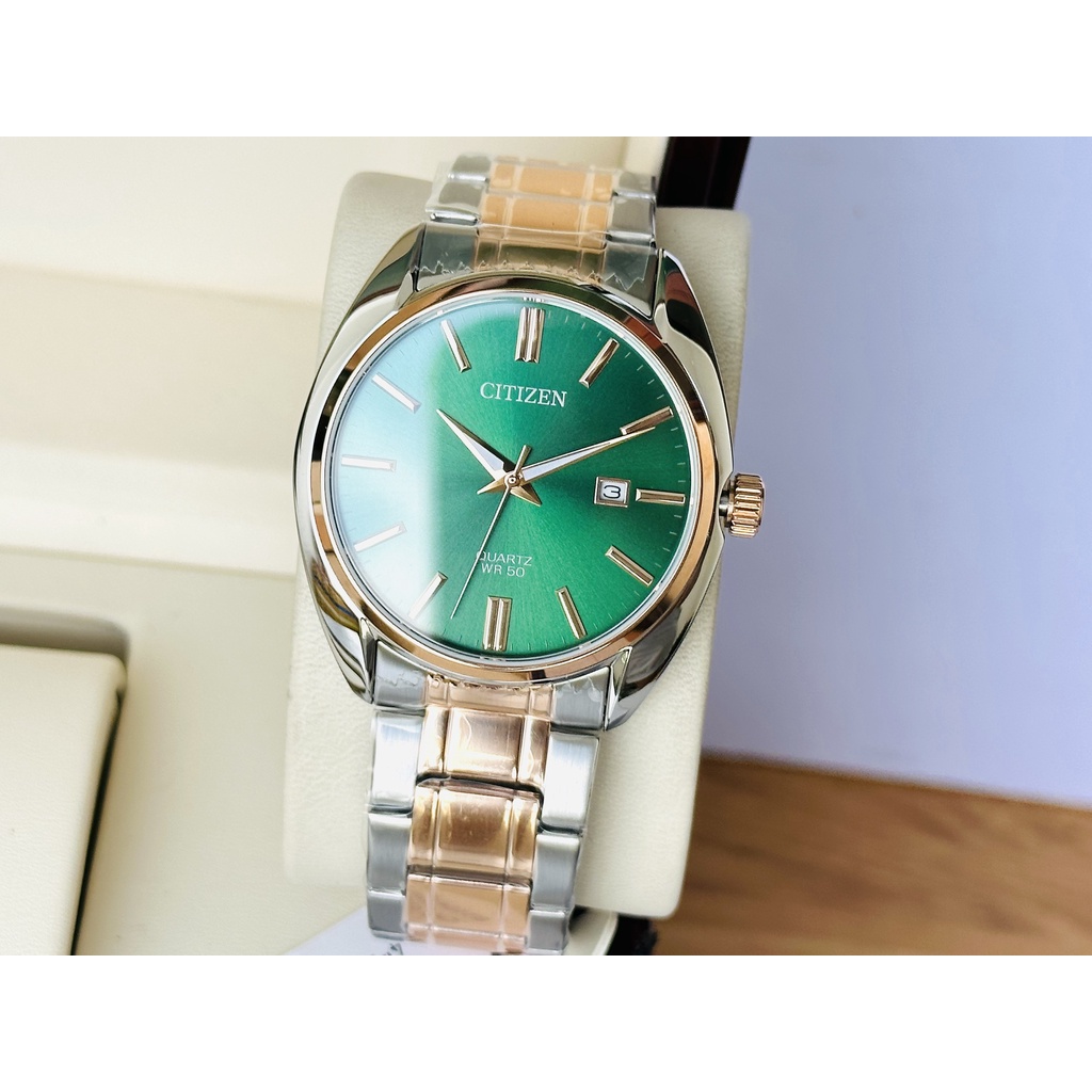Đồng Hồ Nam CITIZEN Quartz BI5104- 57Z Chính Hãng Tặng Dây Da Cao Cấp