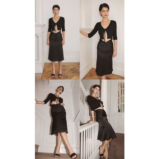 STARLA SKIRT - Chân váy lụa satin