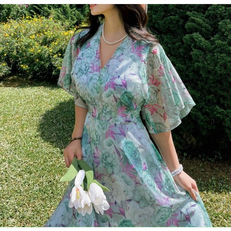 Đầm bông CATE cloting nàng thơ chất đẹp dáng bay sáng 2lớp phù hợp ho các nàng đi chơihay đi biển đều xinh ạ