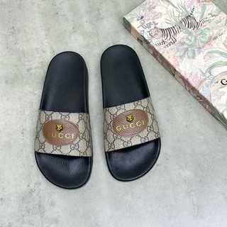 🎊Hàng mới về🔥Dép lê nam quai ngang 𝔾𝕦𝕔𝕔𝕚 đầu hổ fullbox