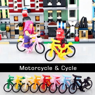 Lego Compatible Bike Motorcycle Bicycle Scooter Accessory Building Blocks for Kids Toys Bricks