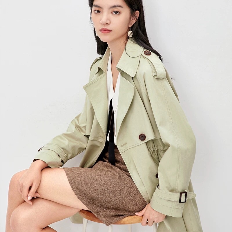 Áo khoác kaki xanh Eifini