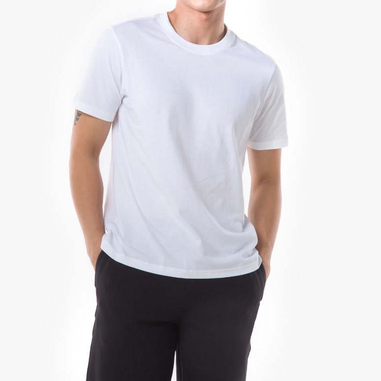 Áo thun trơn nam nữ Basic tay ngắn form rộng Unisex