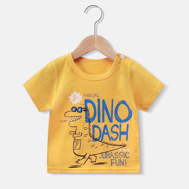 Áo phông cotton bé trai Áo cộc tay cho trẻ em từ 1-7 tuổi