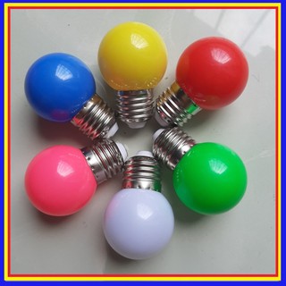 Bóng đèn led trái chanh 1w rạng đông a45 nhiều màu: xanh, đỏ, vàng, trắng