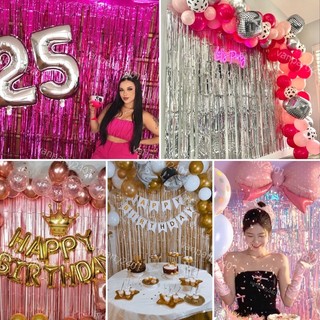 Rèm kim tuyến, xà cừ, hologram (sequin) trang trí sinh nhật, party, cưới hỏi, khai trương, thôi nôi, event, lễ, Noel