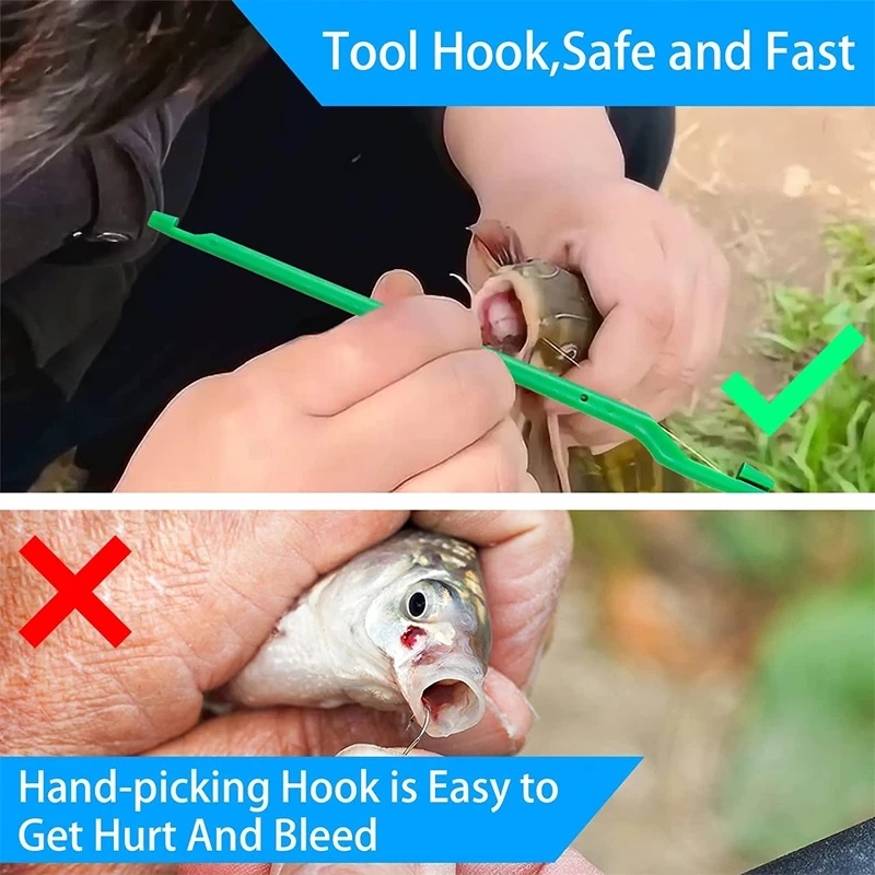 Dụng Cụ Gỡ Lưỡi Câu Cá Bằng Nhựa Màu Sắc Ngẫu Nhiên