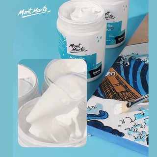 Màu Acrylic Mont Marte 300ml Đen/Trắng