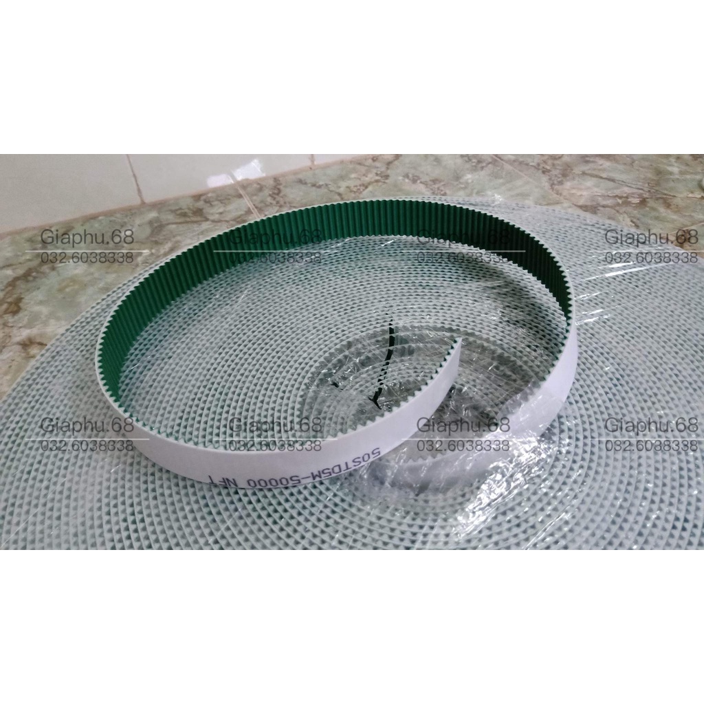 Dây Curoa PU răng S5M/5M  bản 10mm,20mm,30mm,40mm,50mm giá 1 mét
