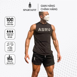 Áo ba lỗ nam tập gym tank top asrv spartafit