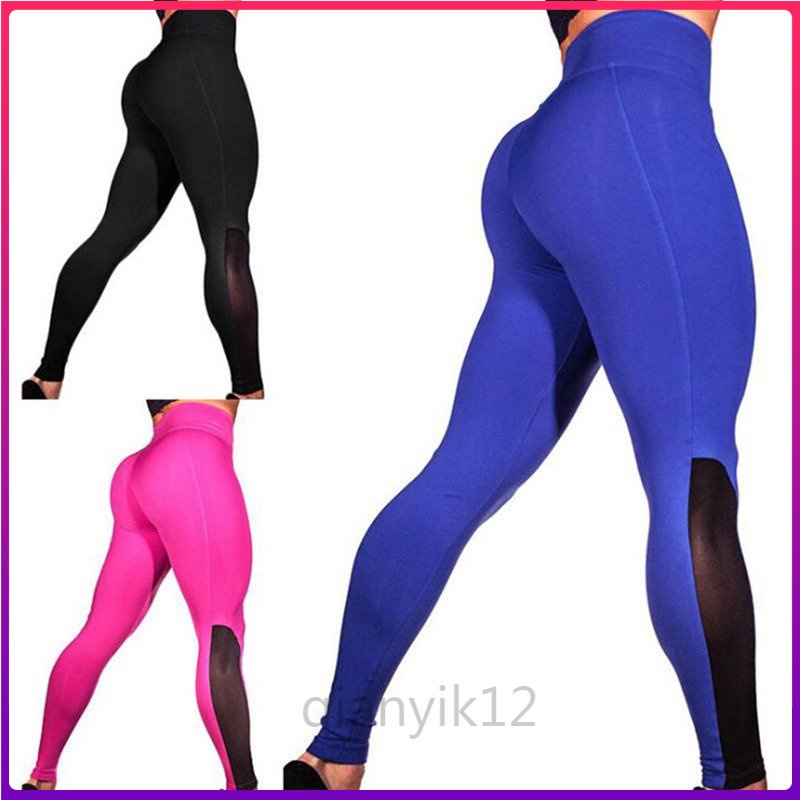 Quần Legging Thể Thao Lưng Cao Co Dãn Tốt Plus Size S-XXXL (qyvn)