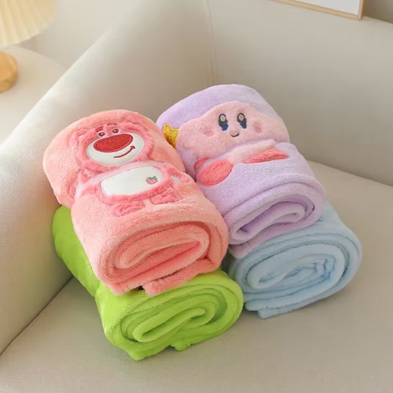 DISNEY Chăn Bông Cuộn Hình Mickey Donald Stitch Kirby Sullivan Alien Cho Trẻ Em