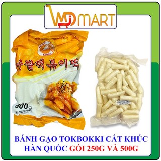 Bánh gạo hàn quốc tokbokki cắt khúc Mir gói 500g (màu vàng)