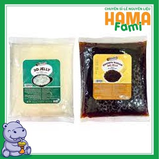 Trân châu trắng 3Q Krub.O ( trắng, caramel ) dai giòn túi 1kg Tocotoco