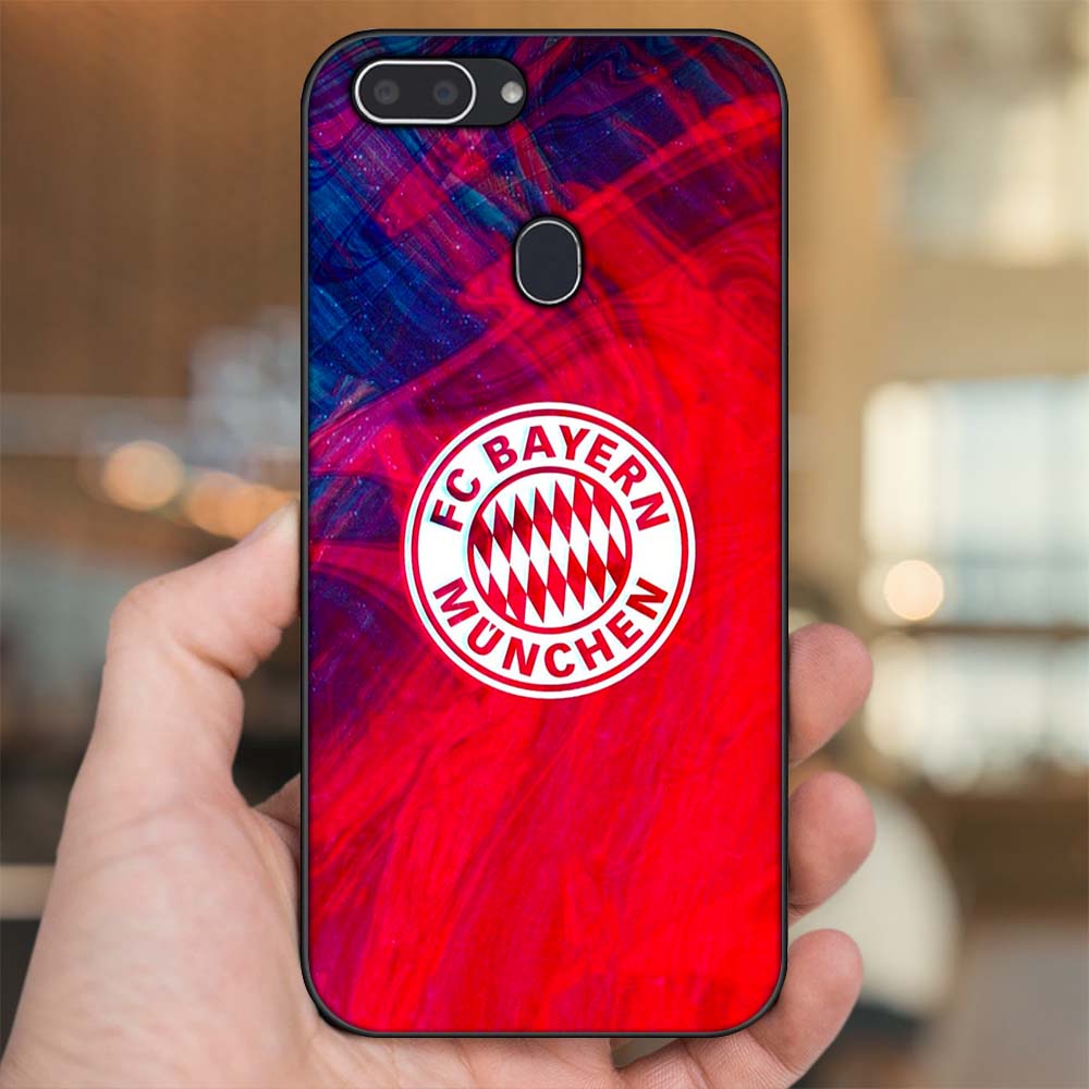 Ốp lưng Realme 2 viền đen in hình CLB Bóng Đá Bayer Munich
