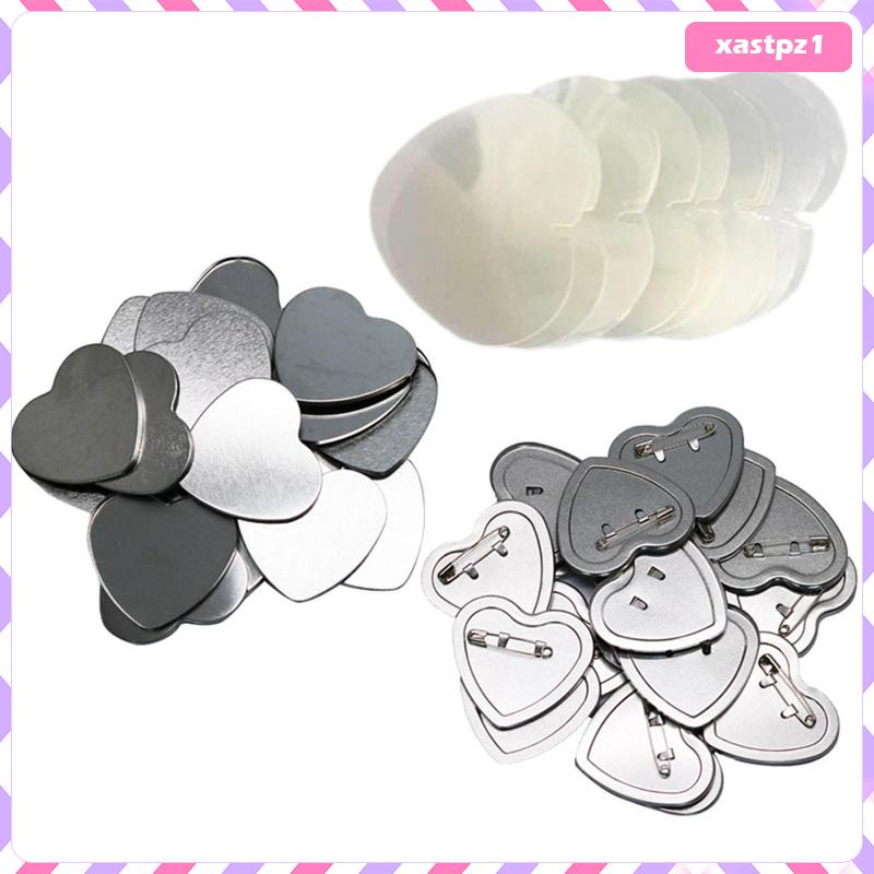 Set of 100 Blank Button Badges Metal Button Button Maker for Badge Making
