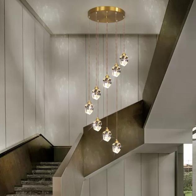 Đèn led Hà Thành - Đèn thả thông tầng phale giọt nước cho phòng khách, lối cầu thang - giá bán là 1 quả (đèn thiết kế th