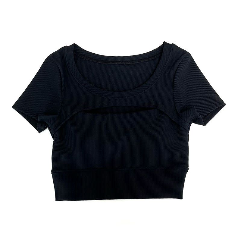 Áo thun COZOKC thể thao ngắn tay dáng ôm thời trang