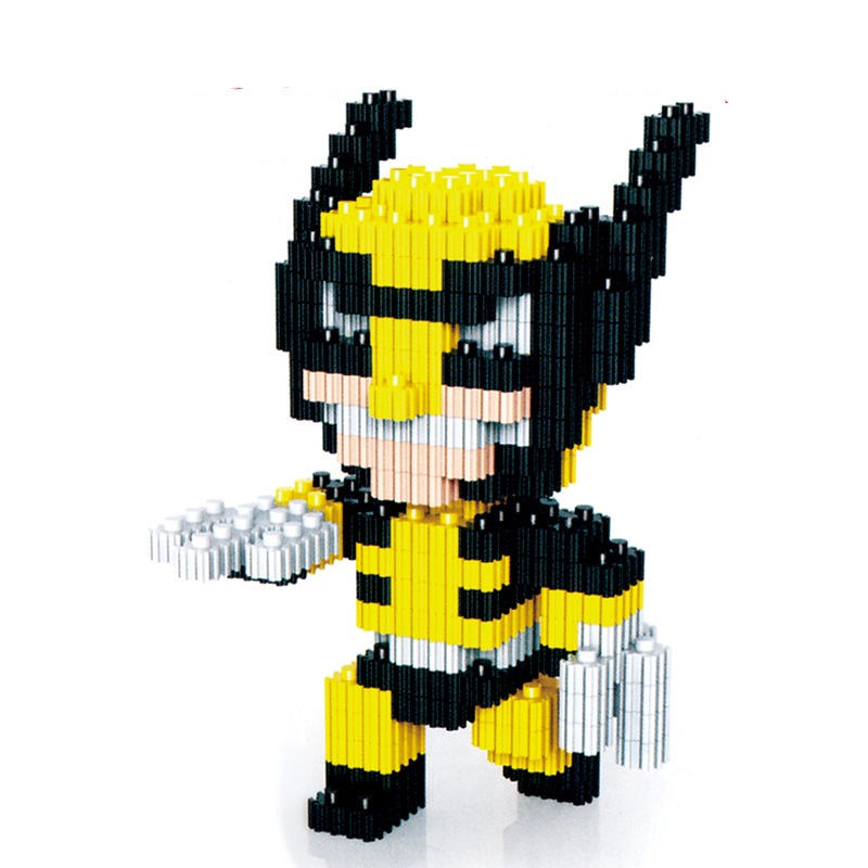 Khối Lego xếp hình Nhân Vật Hoạt Họa 3D siêu anh hùng Dễ Thương giúp bé phát triển trí tuệ