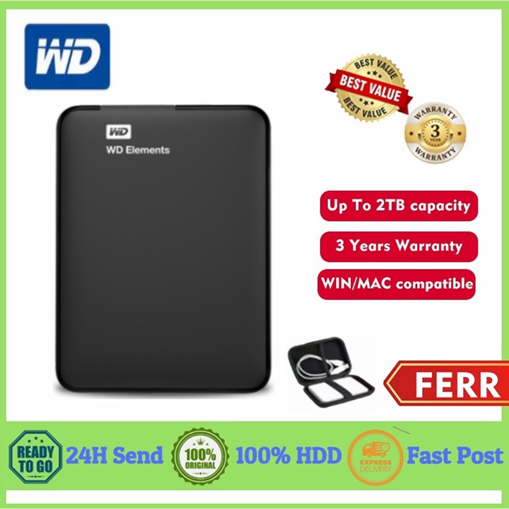Ổ Cứng Ngoài WD 1TB / 2TB Type-C, My Passport Ultra,USB3.0 HDD 2.5 "