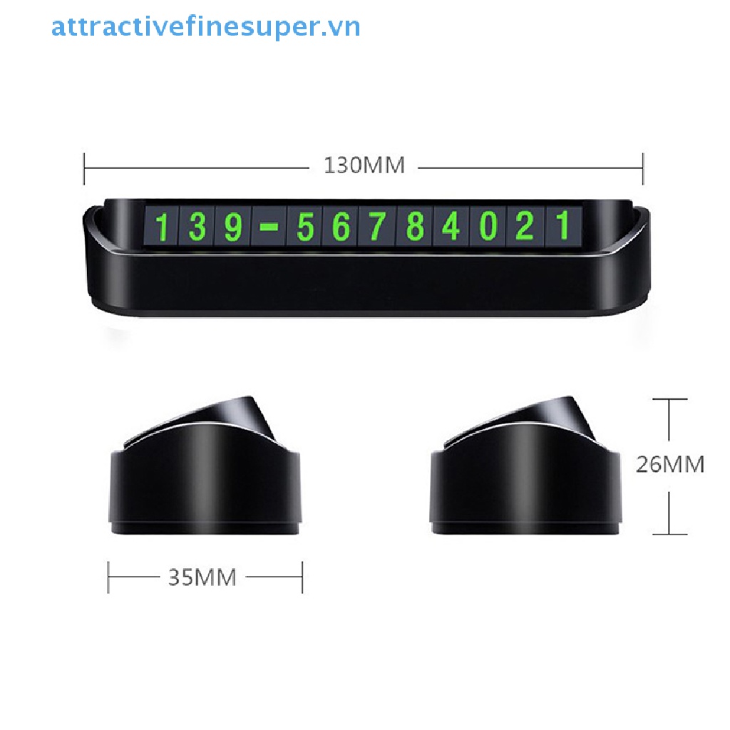 Thẻ Đậu Xe Tạm Thời Ghi Số Điện Thoại 13x2.5cm