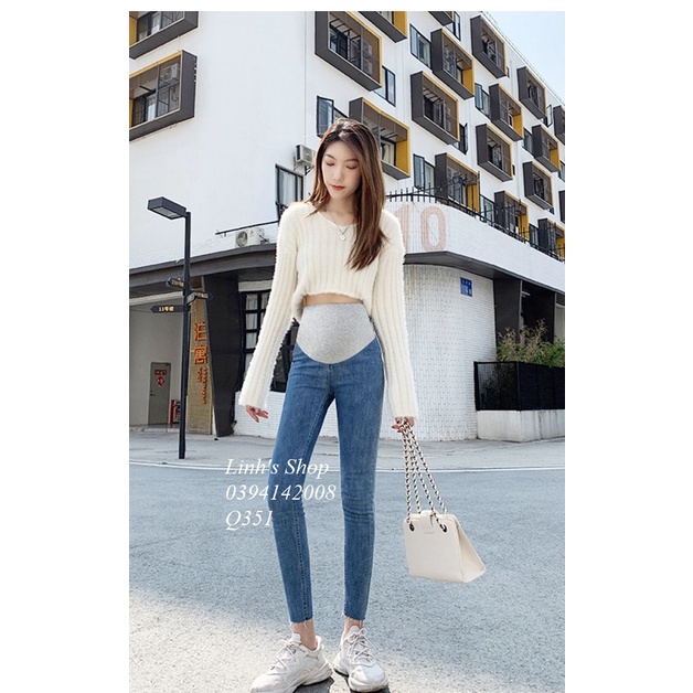 Quần Jean Bầu Mỏng Xinh Trẻ Trung Năng Động Q351