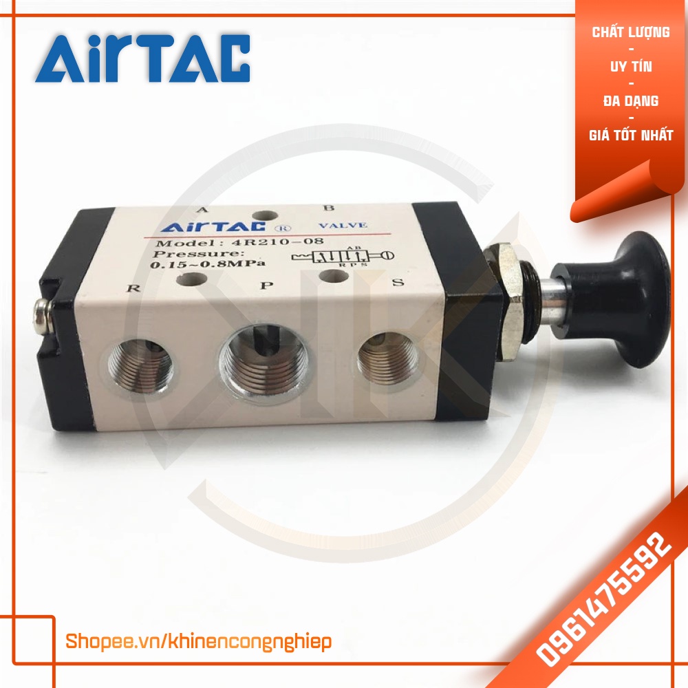 Van Gạt Tay Khí Nén AirTAC 4R210-08