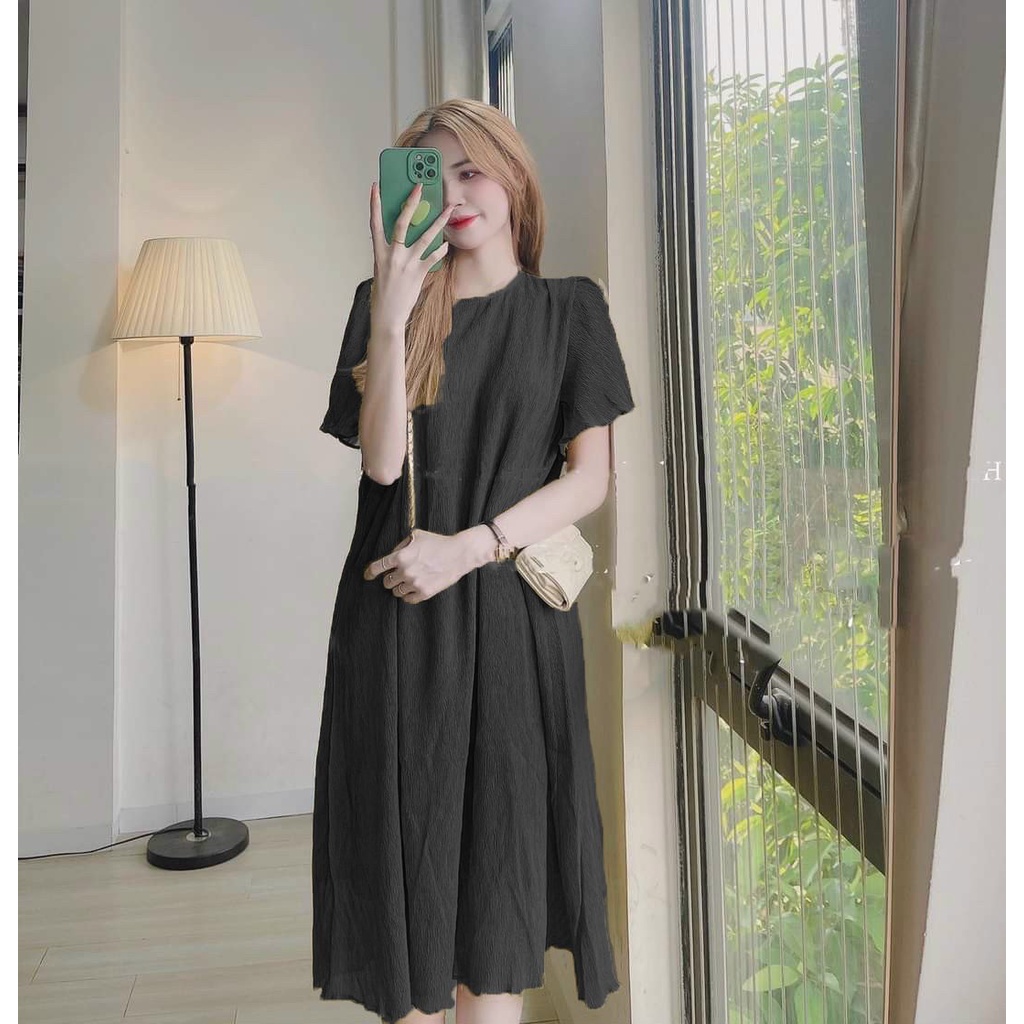 Váy Bầu Đầm Bầu Xếp Ly  Voan Lụa 2 Lớp Mặc Đi Dự Tiệc Đi Làm Công Sở Đi Chơi Mùa Hè Thu MB558 ChiUn Store