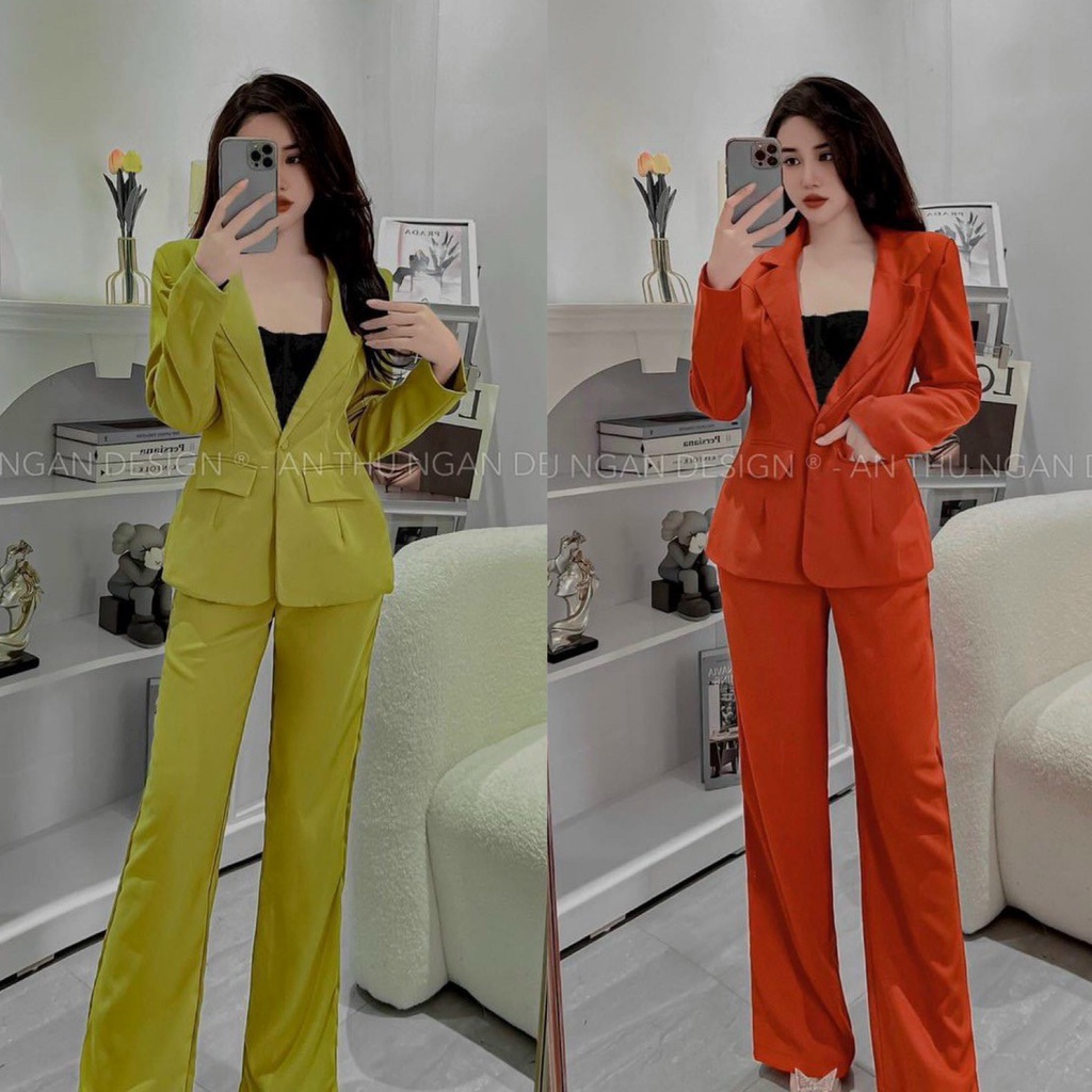 Set vest nữ dài tay lịch sự, sang chảnh với các tone màu bắt mắt, nổi bật dành cho các nàng đi chơi, dạo phố hoặc đi làm