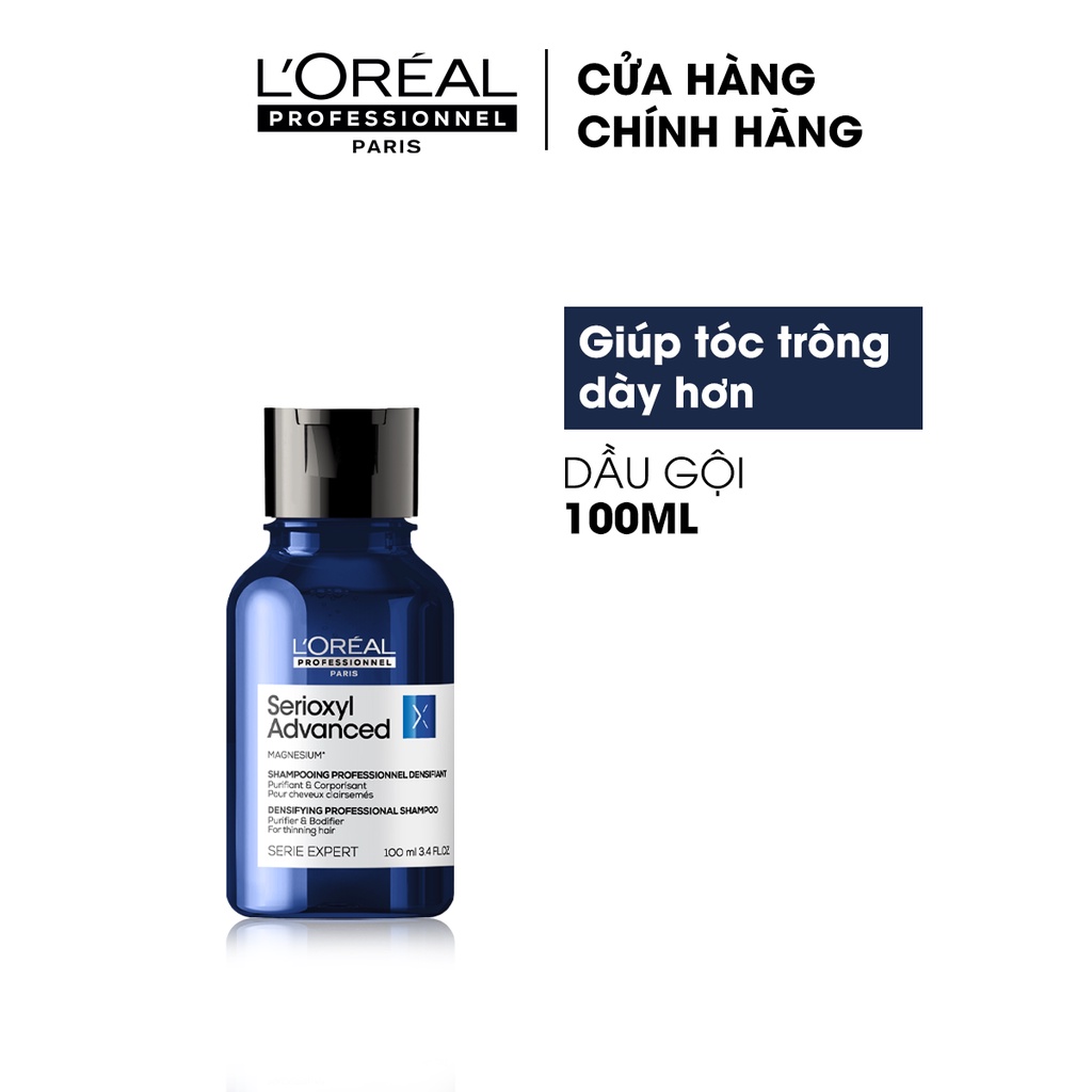 L'Oreal Professionnel | Dầu gội làm sạch tóc & giúp tóc trông dày hơn L'Oréal Professionnel Serioxyl Advanced 100ml