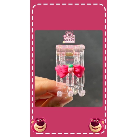 Kẹp càng cua gấu dâu - gấu lotso siêu hot