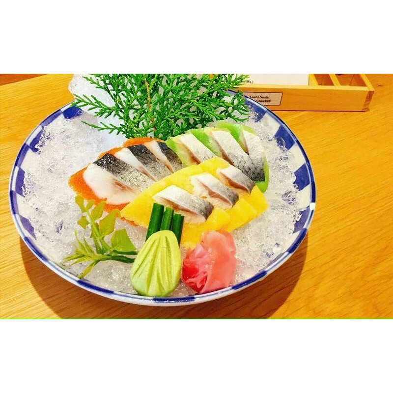 Nữa thanh ( khoảng 80gram ) CÁ TRÍCH ÉP TRỨNG NHẬT BẢN NISSI , ẫm thực sashimi , ăn vặt tráng miệng gừng hồng mù tạt