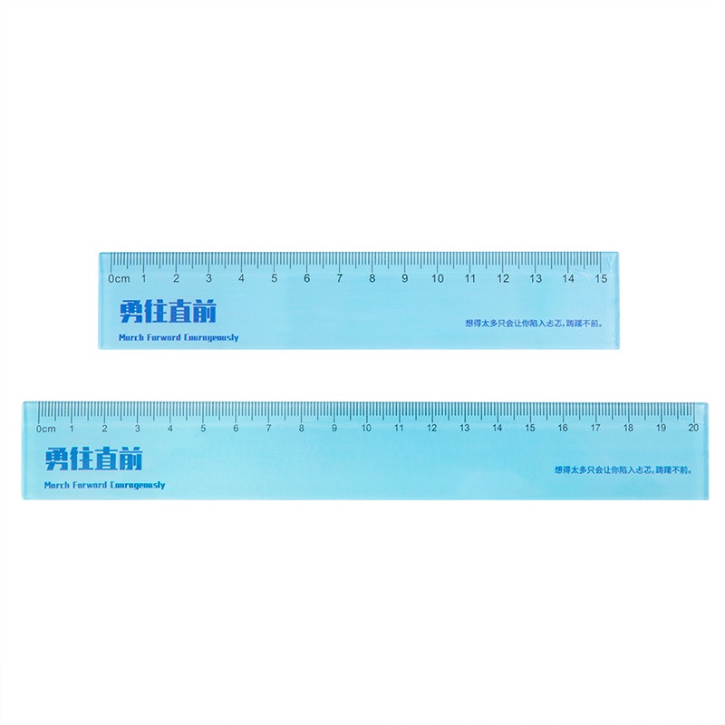 Thước Nhựa Acrylic Trong Suốt 20cm / 15cm Chuyên Dụng Cho Học Sinh