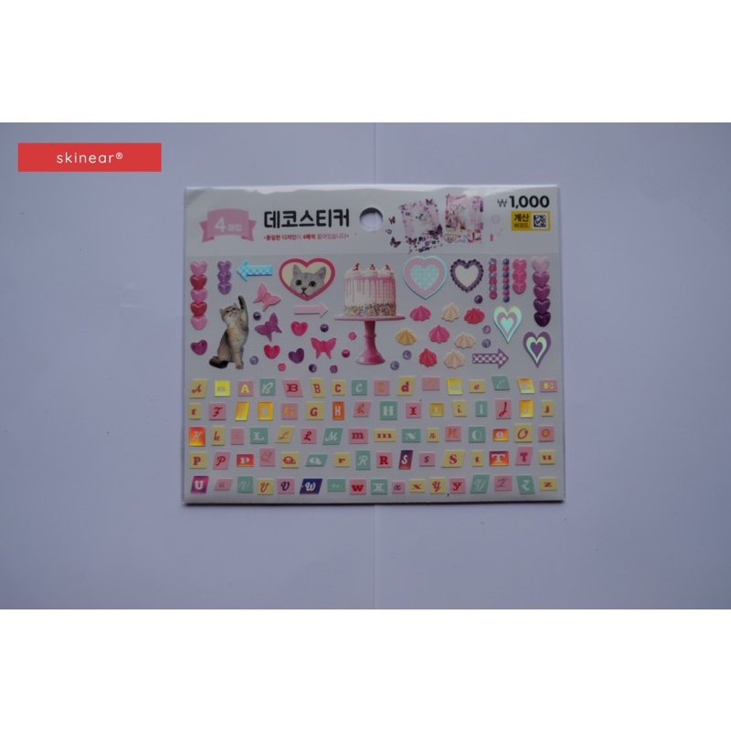 SẴN | Sticker Daiso Hàn Quốc Chính Hãng Decor Siêu Xinh Tách lẻ