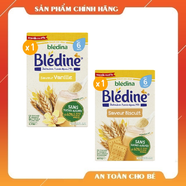 Bột pha sữa Bledina vị vani 400g