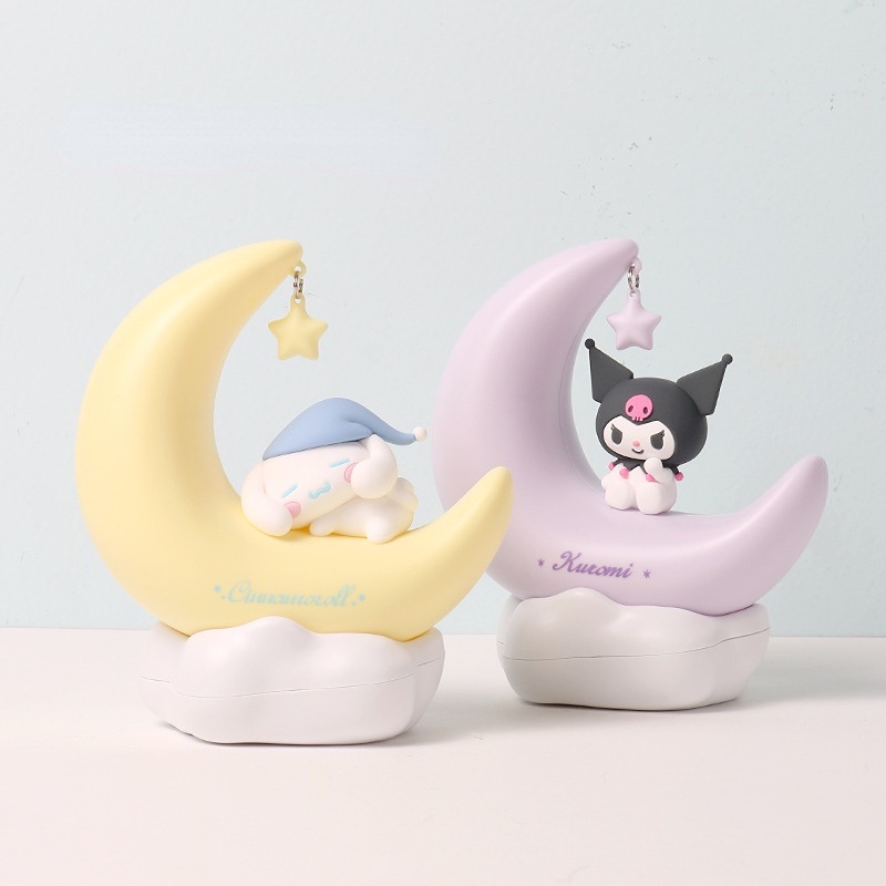 Đèn Ngủ Để Bàn 3 Cấp Độ Sạc USB Hình Sanrio Cinnamoroll Kuromi Dễ Thương Dùng Làm Quà Tặng Sinh Nhật