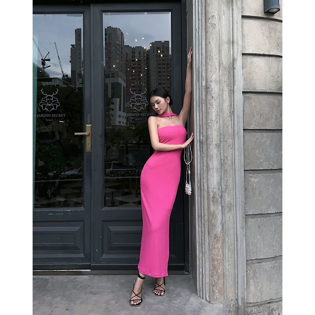 Đầm xẻ tà màu Neon trendy Ulani Dress Gem Clothing SP060777