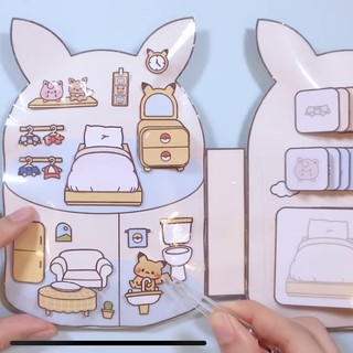 Squishy giấy nhà của Pikachu Doll House