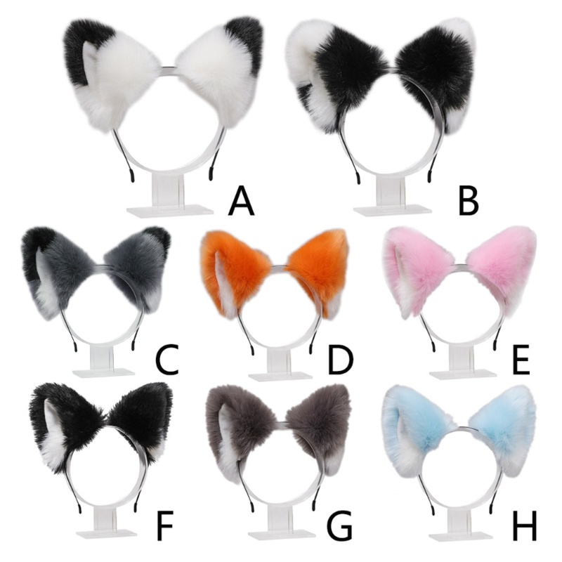 ✿ Băng Đô Tai Mèo Lông Hóa Trang Lolita