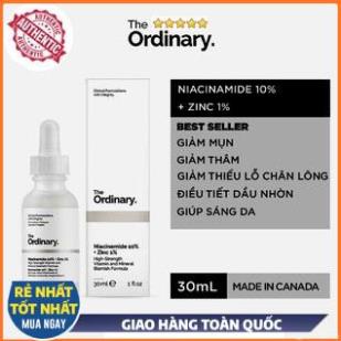 Serum Niacinamide 10% + Zinc 1% The Ordinary dưỡng trắng da số 1 thế giới /