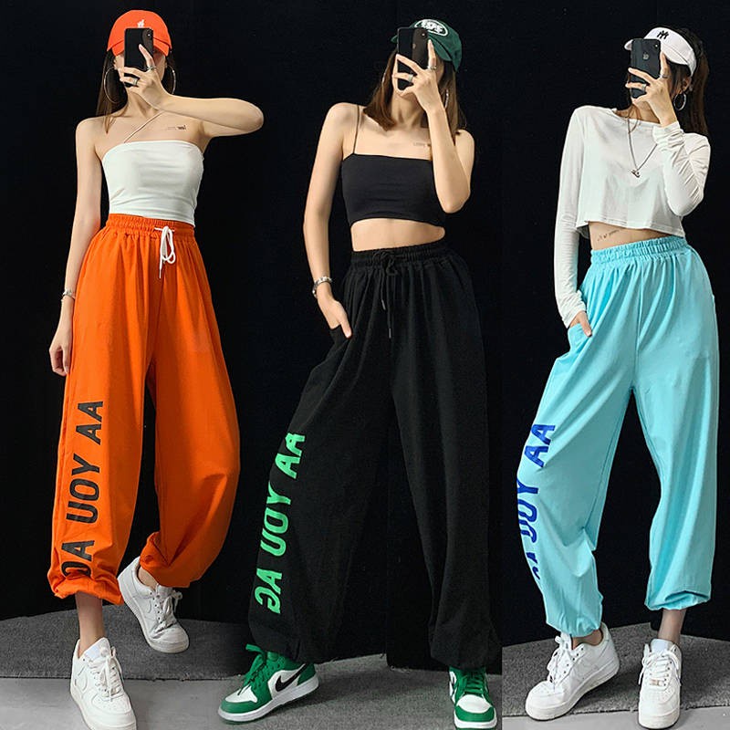 Quần Ống Rộng In Họa Tiết Thời Trang Hip Hop Mùa Hè 2023 Dành Cho Nữ 2021