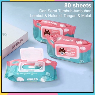 Image of Tissue Basah/Wipes 80s Bayi Pure Baby Wipes Non Perfumed Tisu Basah Bayi