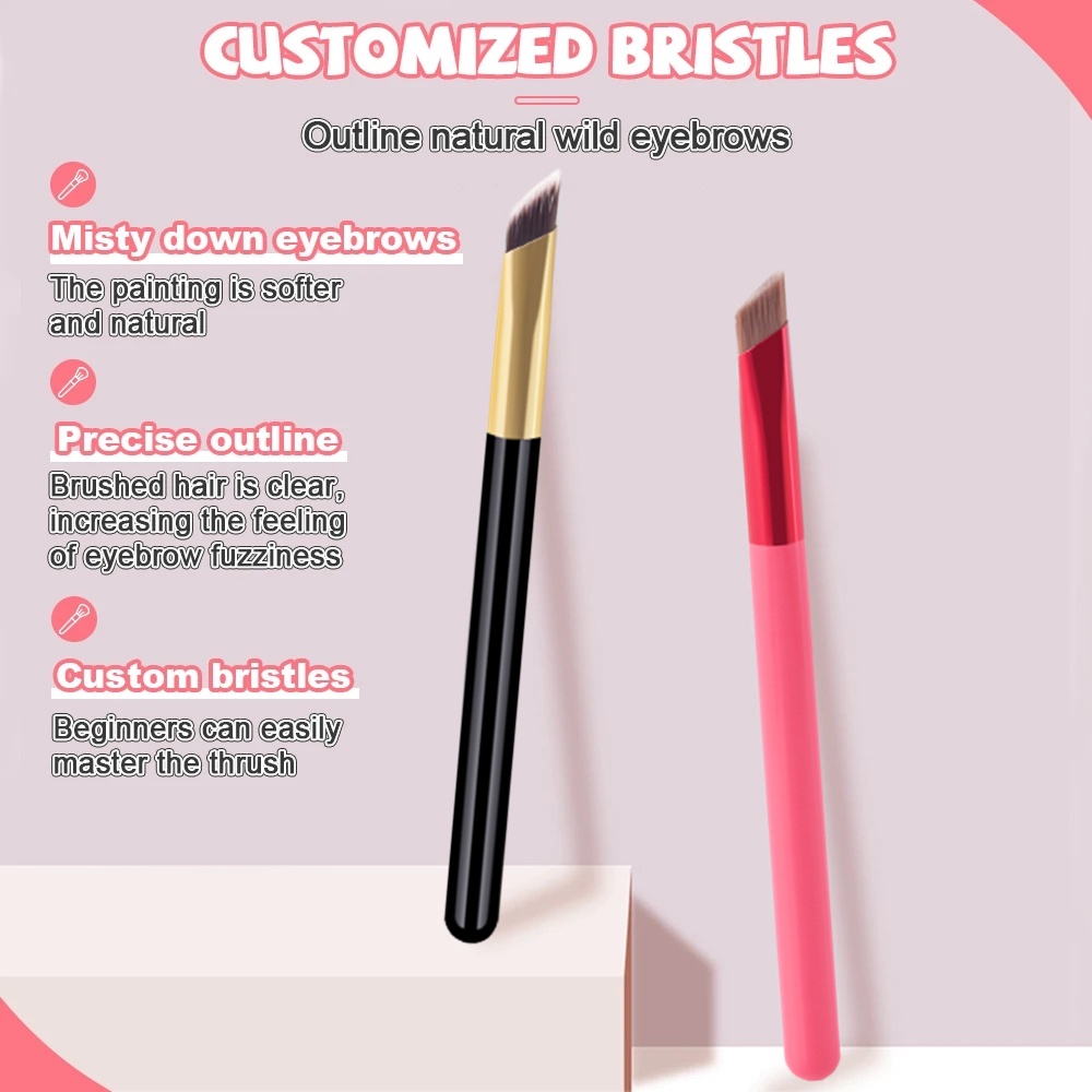 1 Cọ Trang Điểm Lông Mày Góc Vuông Tạo Khối Che Khuyết Điểm Đa Năng