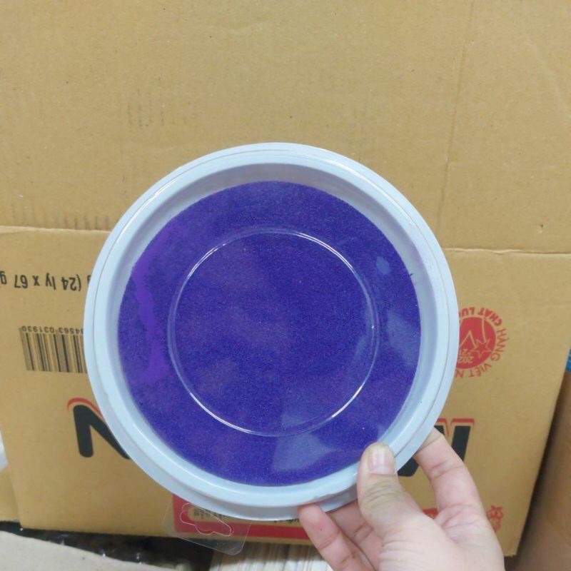 Đĩa màu bàn tay, màu vân tay cho bé tạo hình