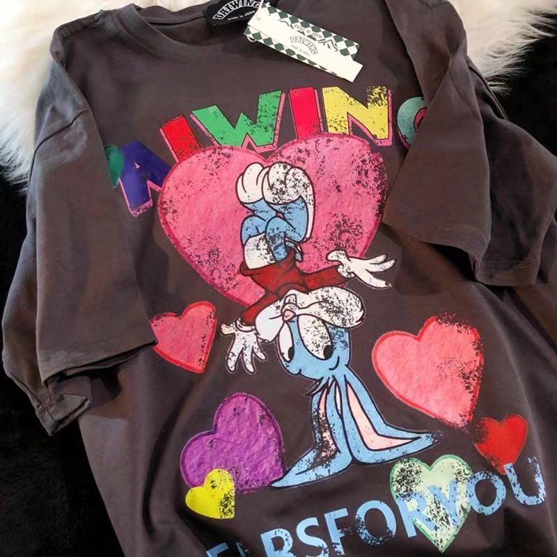 NRVP Áo Thun 100% Cotton Tay NgắN Plus Size Cho Nam Và Nữ