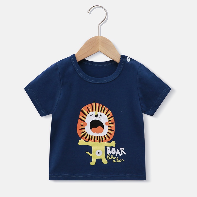 Áo phông cotton bé trai Áo cộc tay cho trẻ em từ 1-7 tuổi