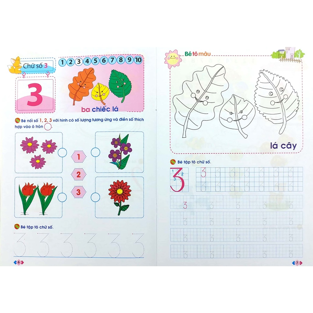 Sách_Mai Em Vào Lớp 1 - Vở Bé Làm Quen Với Chữ Số