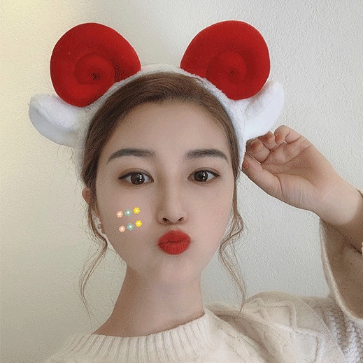 Băng Đô Len Lông Cừu Kiểu Hoạt Hình Đáng Yêu Cho Bé Gái